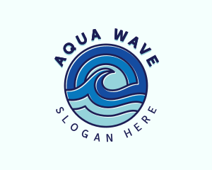 Beach Ocean Tide logo design