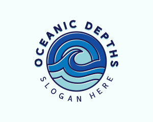 Beach Ocean Tide logo design