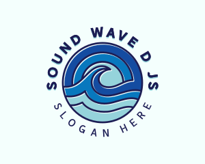 Beach Ocean Tide logo design