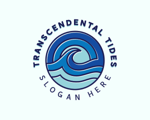 Beach Ocean Tide logo design