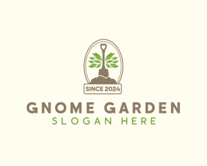 Landscaping Gardening Shovel logo design