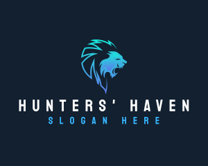 Lion Beast Hunter logo design