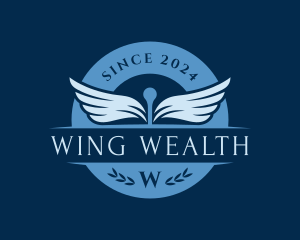 Caduceus Medical Wings logo design