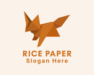 Origami Paper Fox logo design