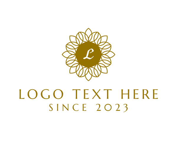 Gold Leaf logo example 4