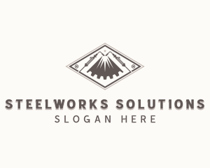 Industrial Steelworks Welding logo design