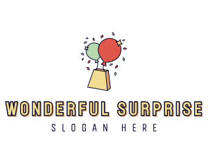 Surprise Party Confetti logo design