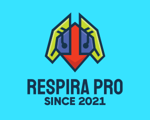 Robotic Respiratory Lungs logo design