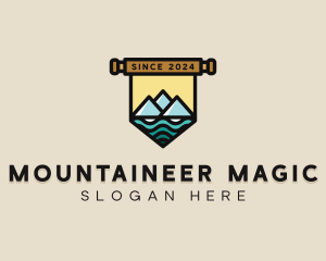 Mountain Lake Campsite logo design