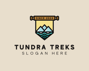 Mountain Lake Campsite logo design