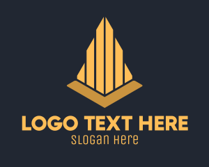 Golden Elegant Architecture Firm logo