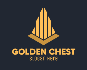 Golden Elegant Architecture Firm logo design