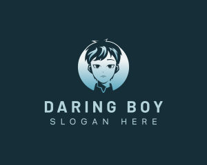 Boy Anime Character logo