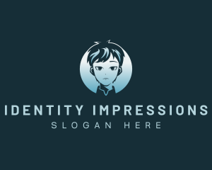 Boy Anime Character logo