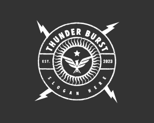 Tattoo Rockstar Thunder logo design