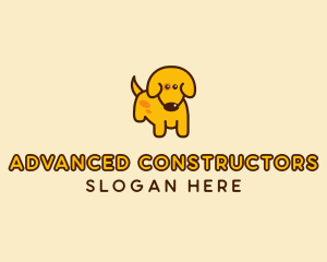 Cute Yellow Dog logo design