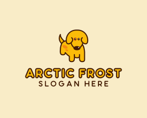 Cute Yellow Dog logo design