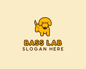 Cute Yellow Dog logo design