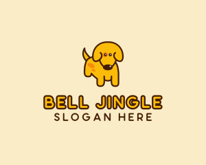 Cute Yellow Dog logo design