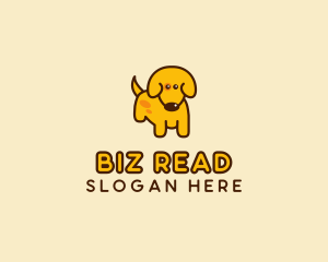 Cute Yellow Dog logo design