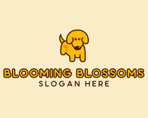 Cute Yellow Dog logo design