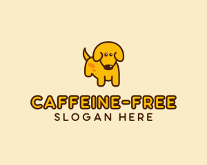 Cute Yellow Dog logo design