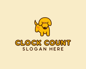 Cute Yellow Dog logo design