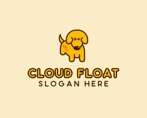 Cute Yellow Dog logo design