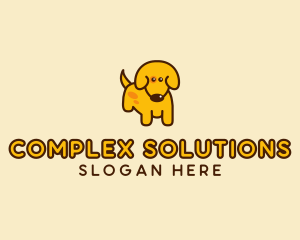 Cute Yellow Dog logo design