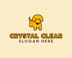 Cute Yellow Dog logo design