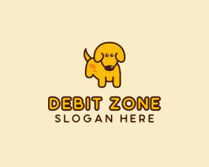 Cute Yellow Dog logo design