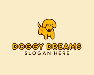 Cute Yellow Dog logo