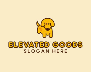 Cute Yellow Dog logo design