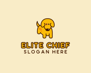 Cute Yellow Dog logo design