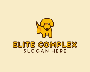 Cute Yellow Dog logo design