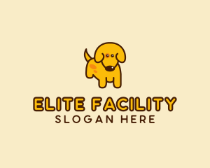 Cute Yellow Dog logo design