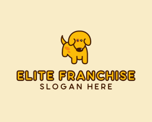 Cute Yellow Dog logo design