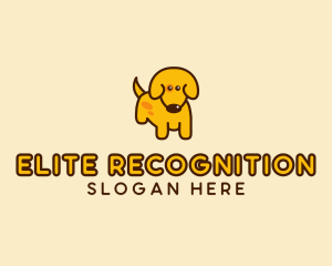 Cute Yellow Dog logo design