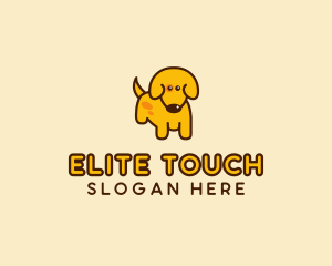 Cute Yellow Dog logo design