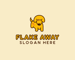 Cute Yellow Dog logo design