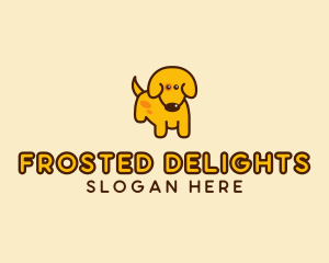 Cute Yellow Dog logo design