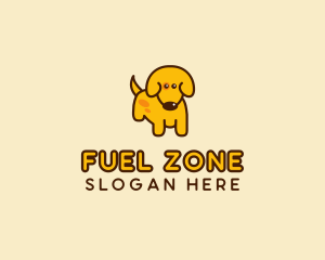 Cute Yellow Dog logo design