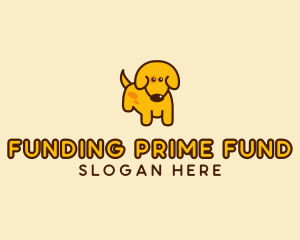 Cute Yellow Dog logo design