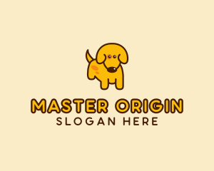 Cute Yellow Dog logo design