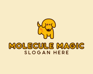 Cute Yellow Dog logo design