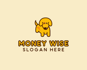 Cute Yellow Dog logo design