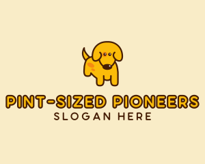 Cute Yellow Dog logo design