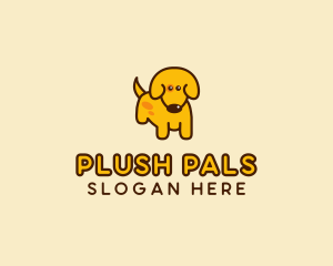 Cute Yellow Dog logo design