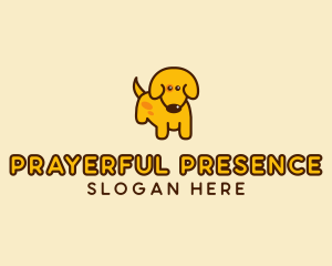 Cute Yellow Dog logo design