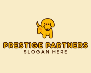 Cute Yellow Dog logo design